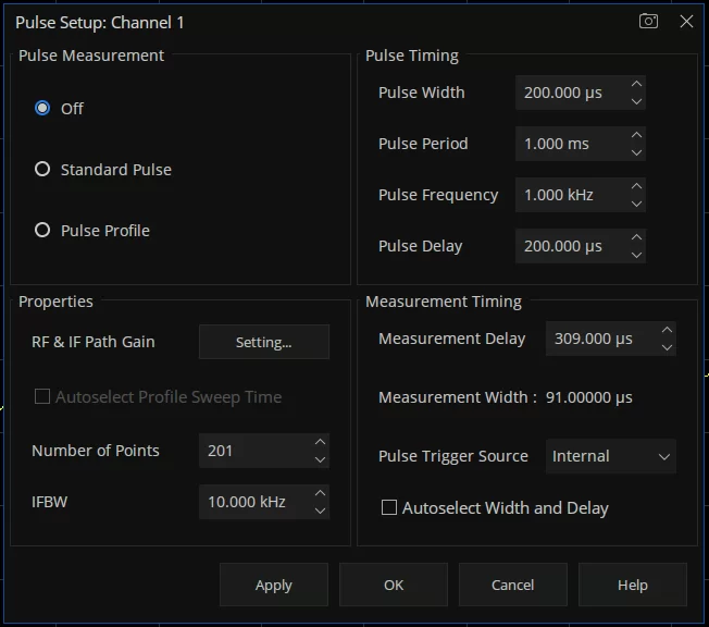 SNA5000-PM Pulse measurement