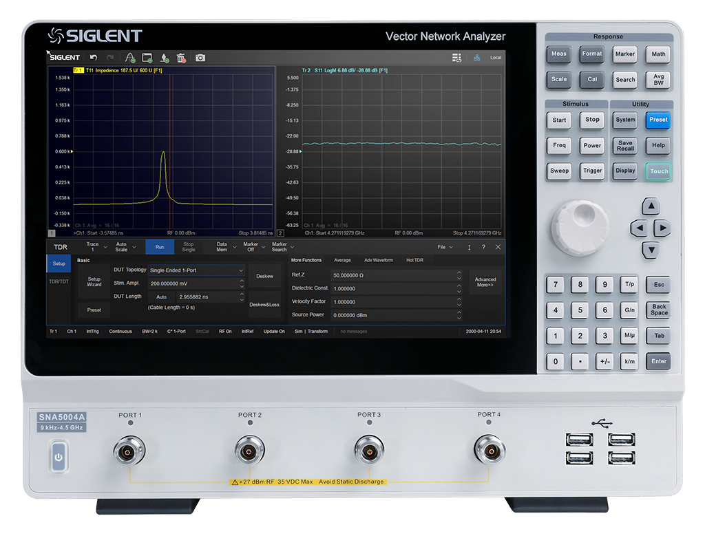 Siglent SNA5004A vector network analyzer