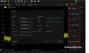 Siglent SNA6000-SA Spectrum analysis option