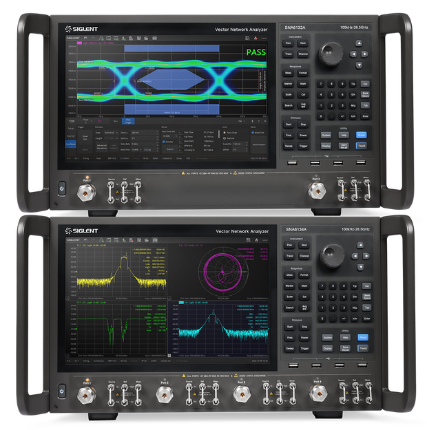 Siglent SNA6000A 2-port and 4-port vector network analyzers