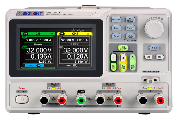 Siglent SPD3303X-E 3-channel linear DC power supply