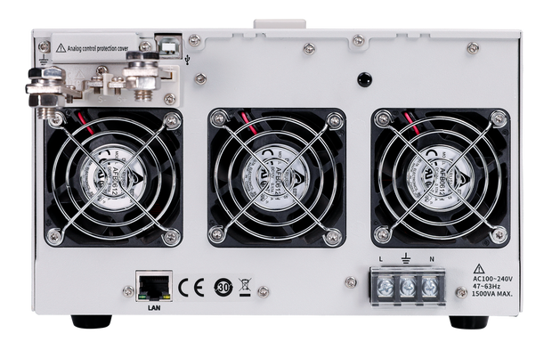 Rear panel &mdash; sense, analog and LAN