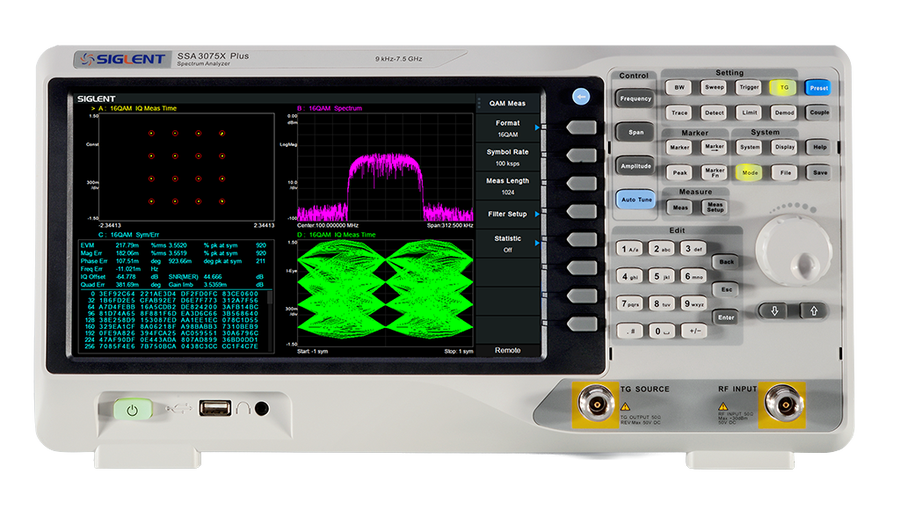 Siglent SSA3000X Plus Series spectrum analyzer