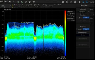 Siglent SSA5000-IFO IF output, 120 MHz