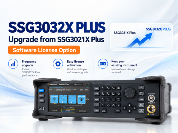 Siglent SSG3000X PLUS-21BW32 Upgrade an SSG3021X PLUS to 3.2 ghz (software licence)