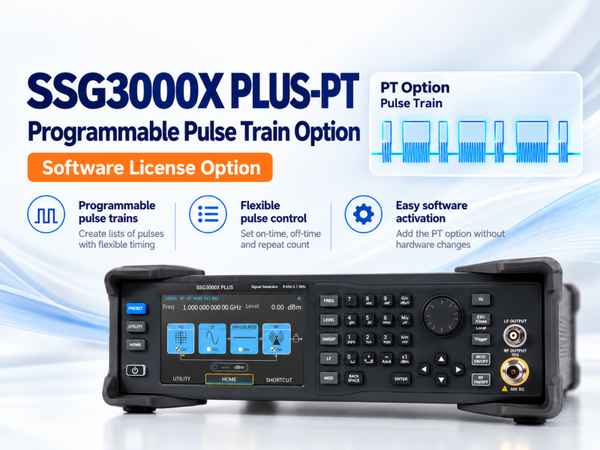 Siglent SSG3000X PLUS-PT Programmable pulse trains (software licence)
