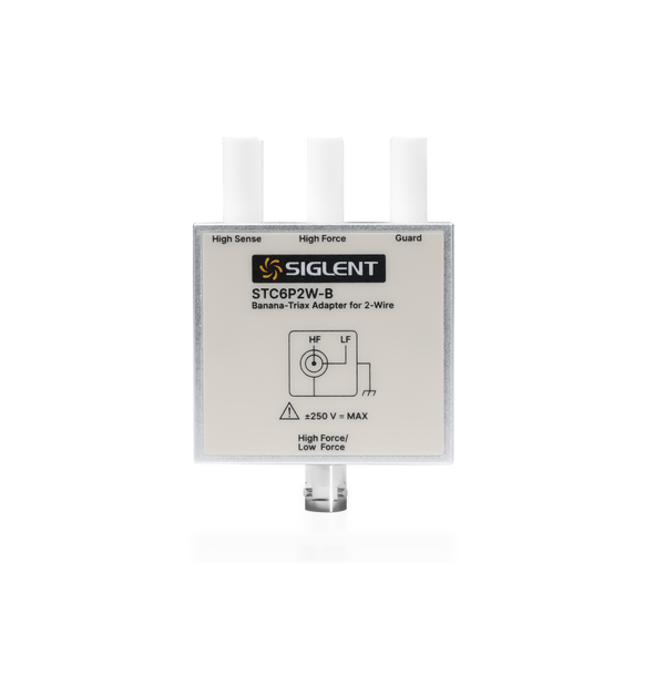 Siglent STC6P2W-B Banana Plug to Triaxial - 2-Wire adapter