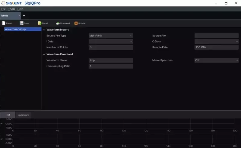 Siglent SigIQPro signal toolkit utilities