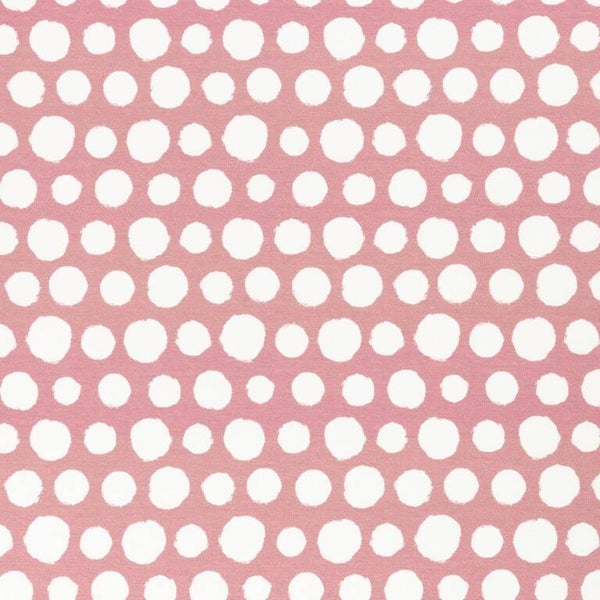 18,50EUR/m Rosie Sweat Punkte weiß auf altrosa Swafing