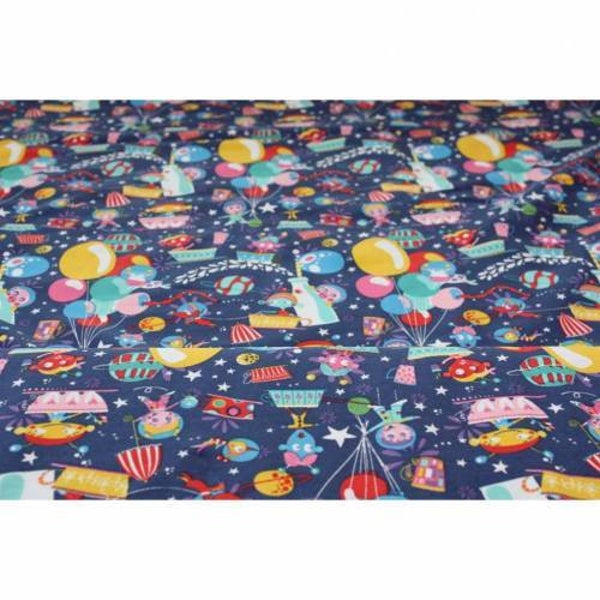 16,50EUR/m Jersey Cosmic Party in dunkelblau