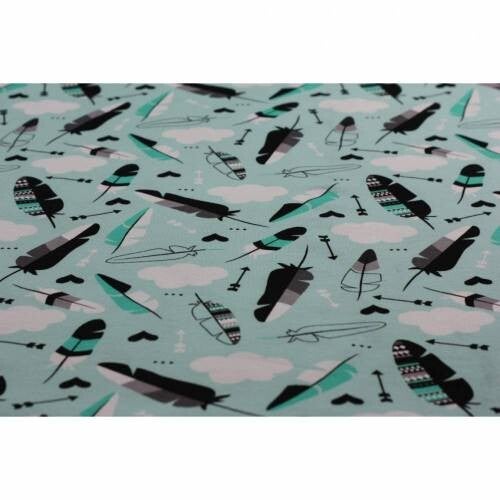 17,50EUR/m Jersey Federn mint FvJ