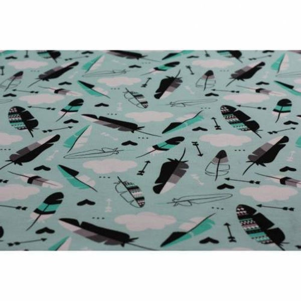 17,50EUR/m Jersey Federn mint FvJ