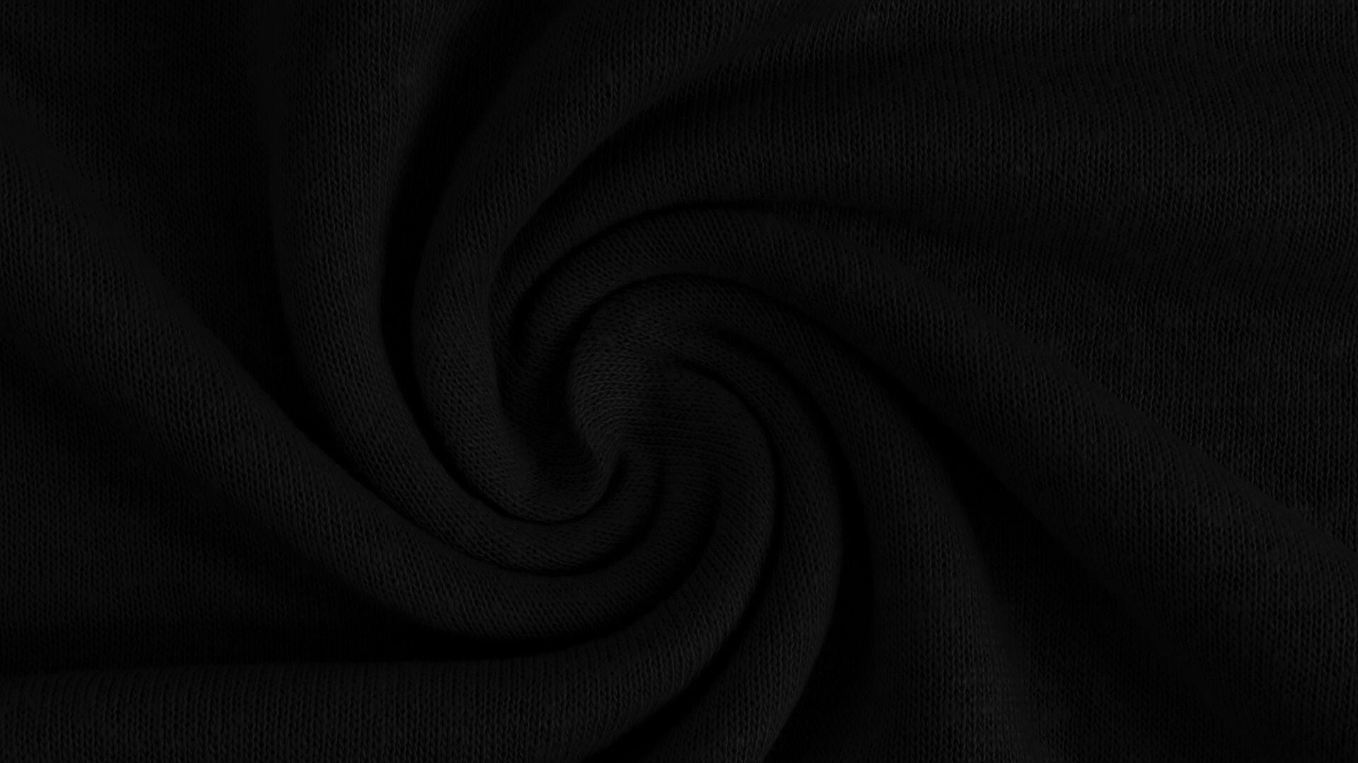 13,50EUR/m Viskose Leinen Jersey Uni schwarz