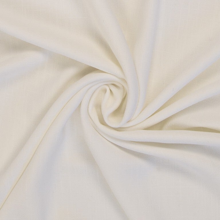 9,90EUR/m Viskose Leinen Mischung Lissabon in naturweiß