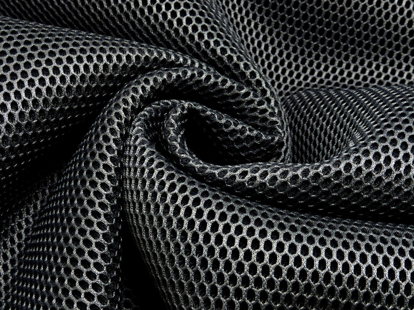 16,90EUR/m Taschenstoff Netz 3D Air Mesh dunkelgrau