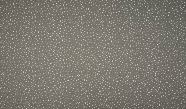 11,90EUR/m Baumwolljersey Konfetti weiße unregelmäßige Striche auf grau