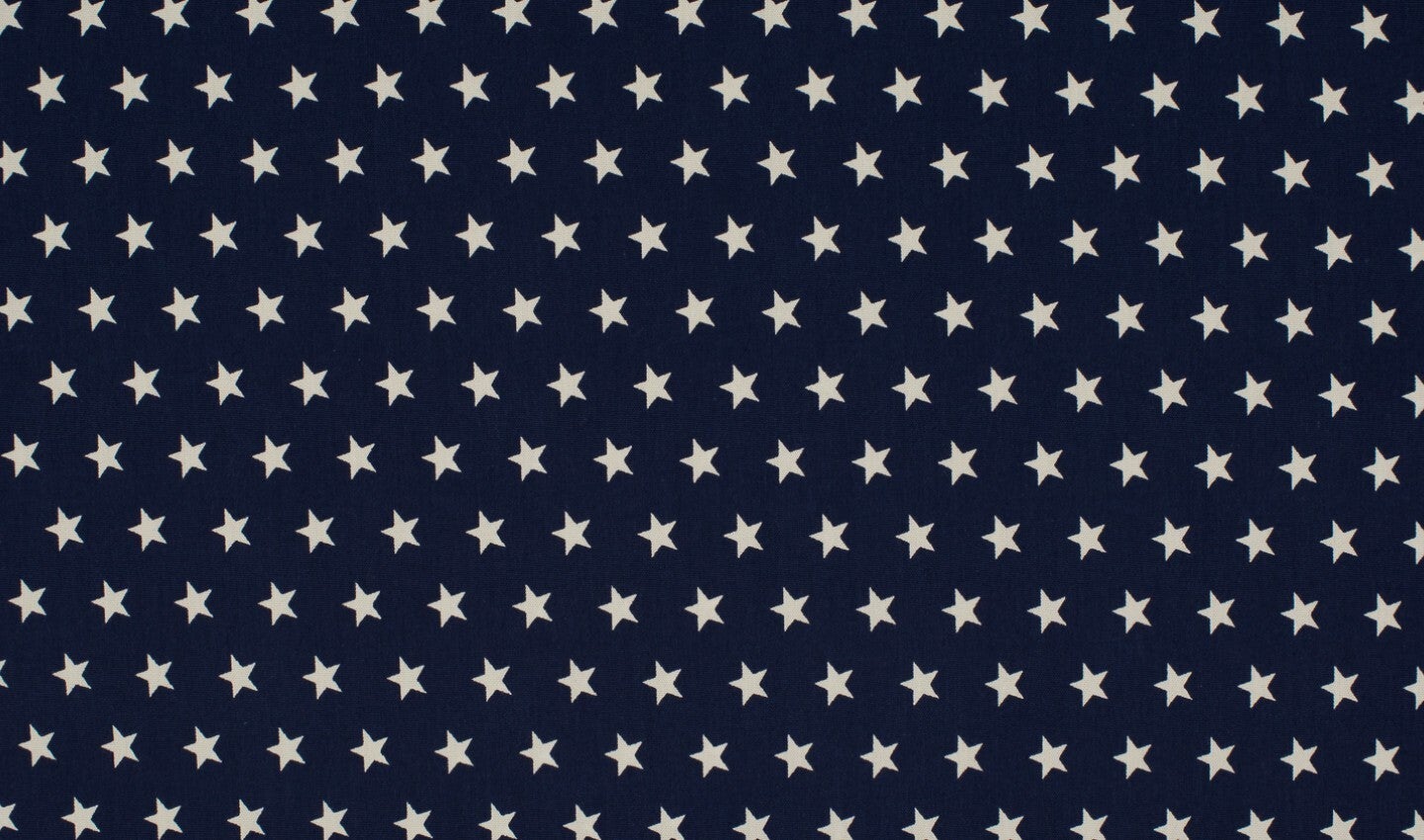 7,50EUR/m Baumwoll-Webware Sterne weiß auf navy blau