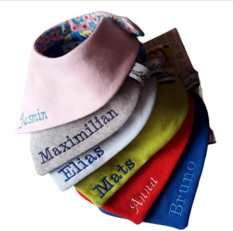 Wendehalstuch mit Name oder Wunschtext