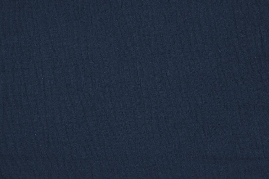 8,90EUR/m Musselin Double Gauze dunkelblau/marine