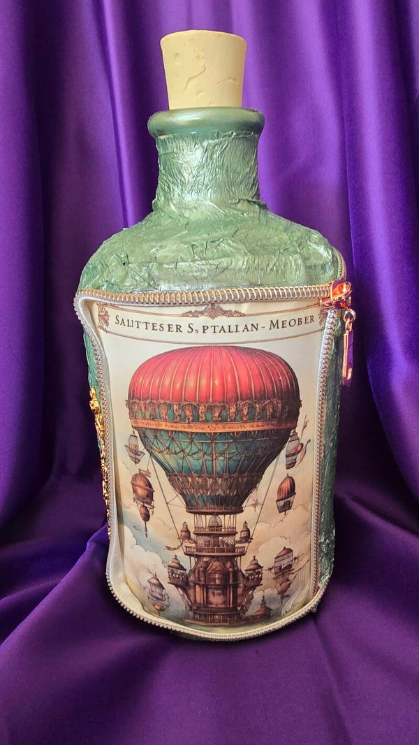 Bauchflasche mit Heißluftballon