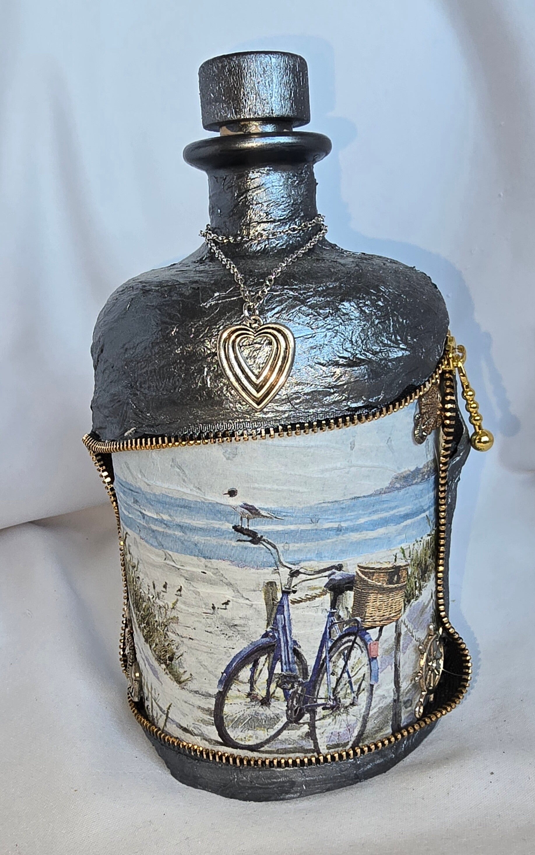 Bauchflasche mit Fahrrad-Motiv (LED möglich)