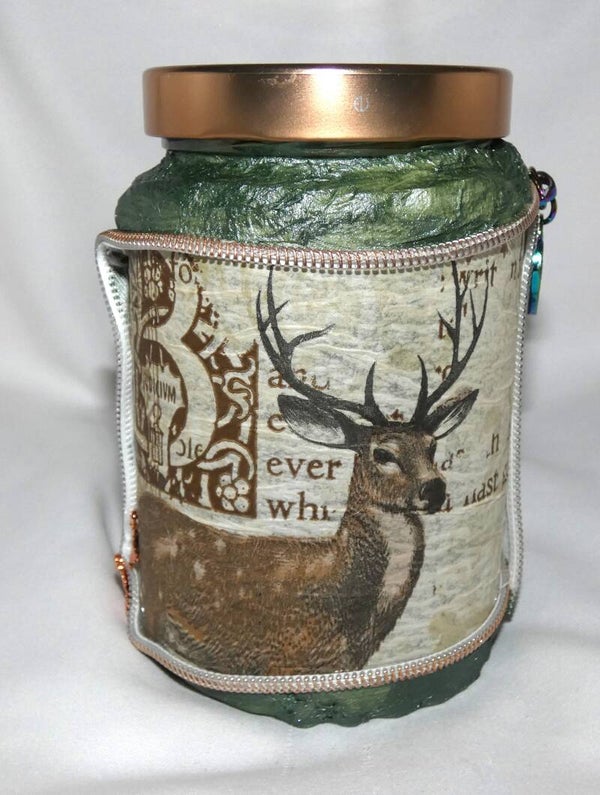 Schraubglas mittel mit Hirsch