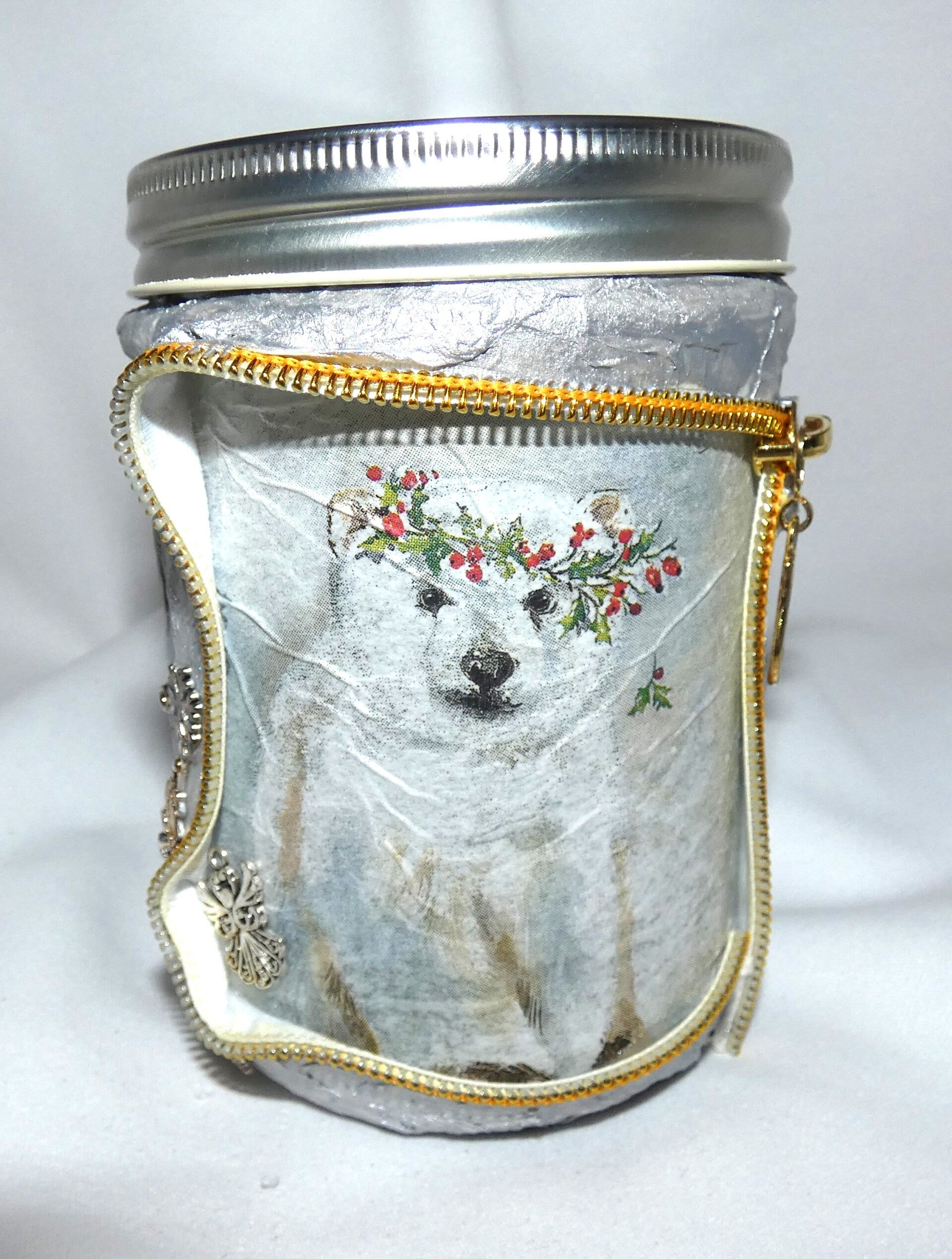 Schraubglas klein mit Eisbär (LED möglich)