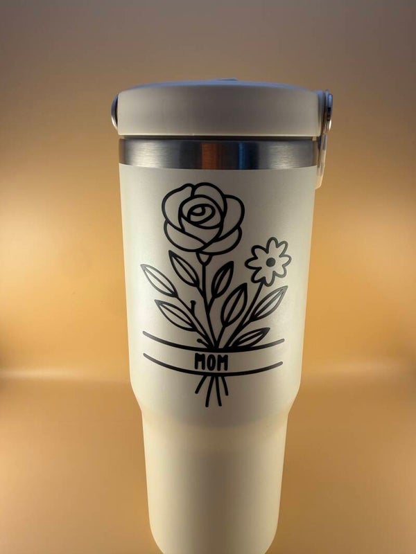 Mum flower tumbler