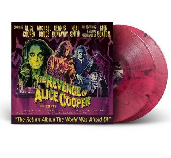 Alice Cooper- The Revenge Of Alice Cooper - Limited Edition - Marbled Pink & Black Vinyl - 45 RPM 2 LPs