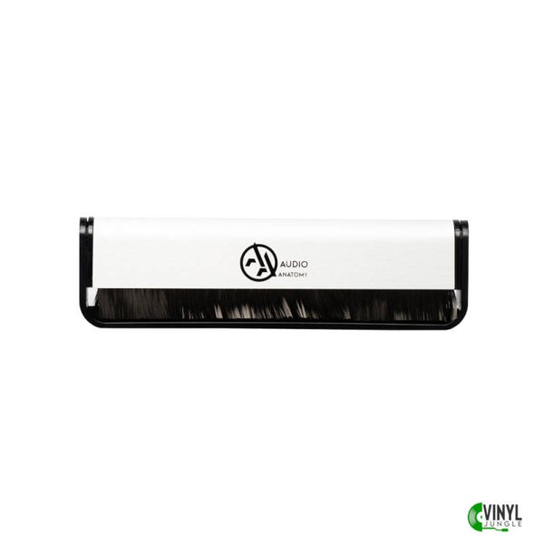 Schallplatten Bürste Silber/Weiß