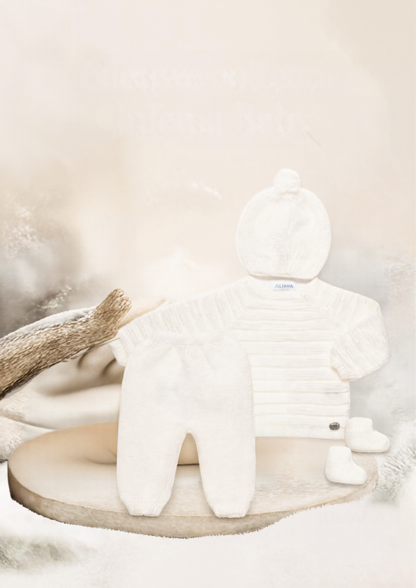 Juliana gebreid set creme