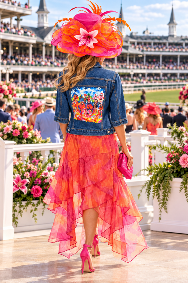Run for the Roses – Kentucky Derby Denim Jacket