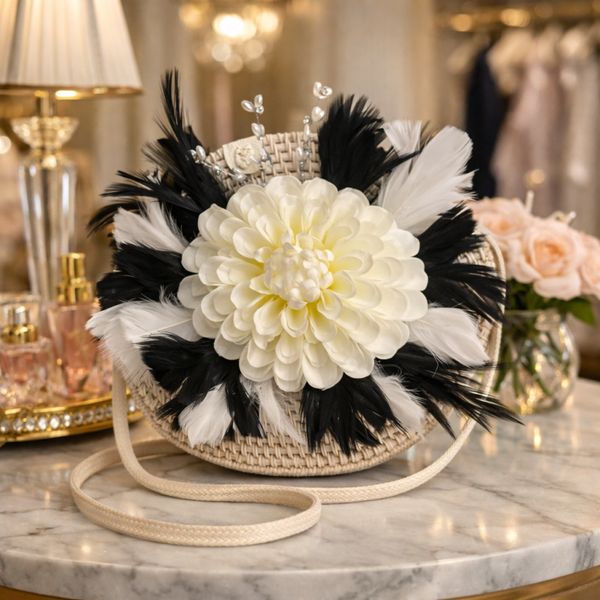Black & white purse