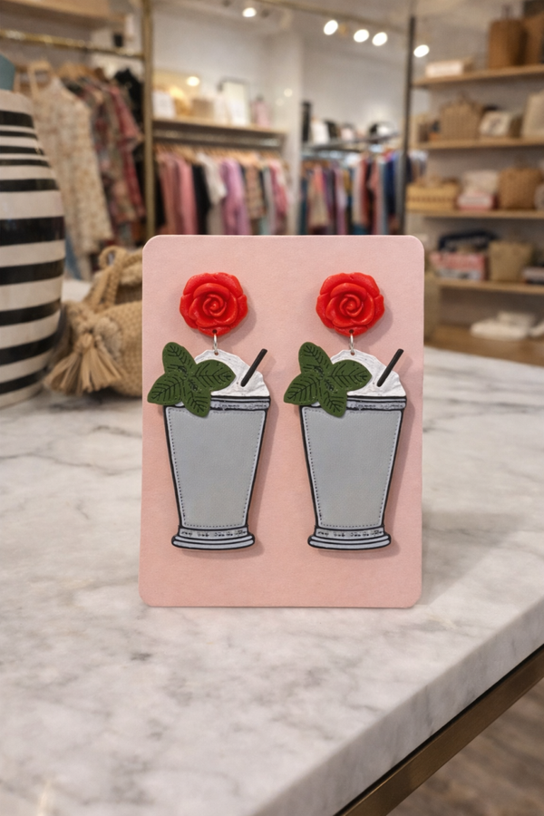 Mint julep earrings