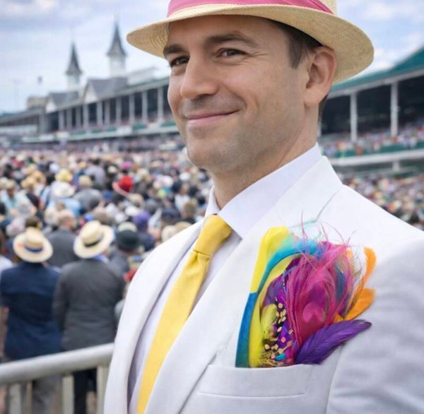 Multi-colored pocket square