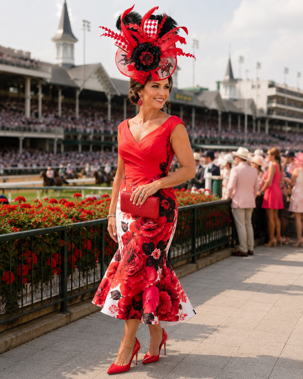 Jockey club scarlet