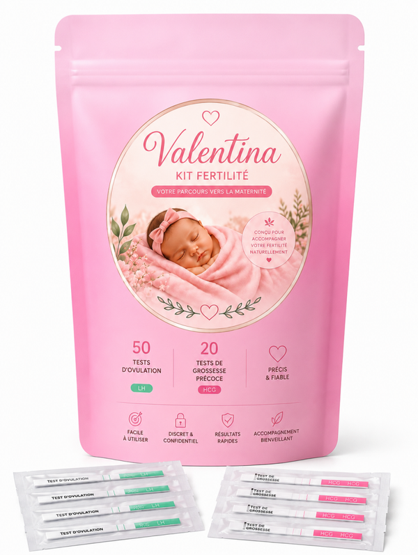 50 tests d'ovulation + 20 tests de grossesse précoces
