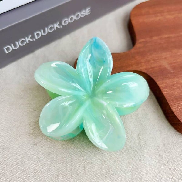 Flower Hairclip Turquoise