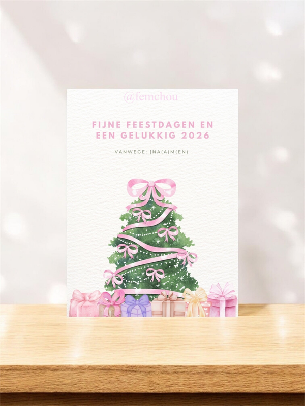 Gepersonaliseerd kerstkaartje 3 (digitale download)
