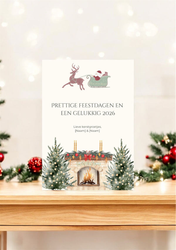 Gepersonaliseerd kerstkaartje 4 (digitale download)