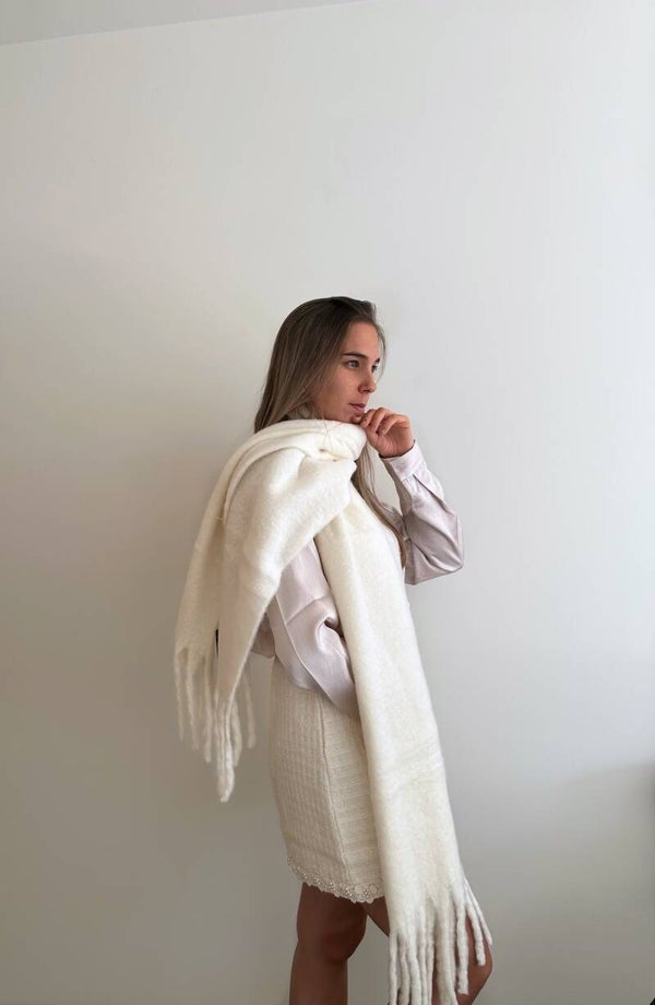 Snowy winter scarf