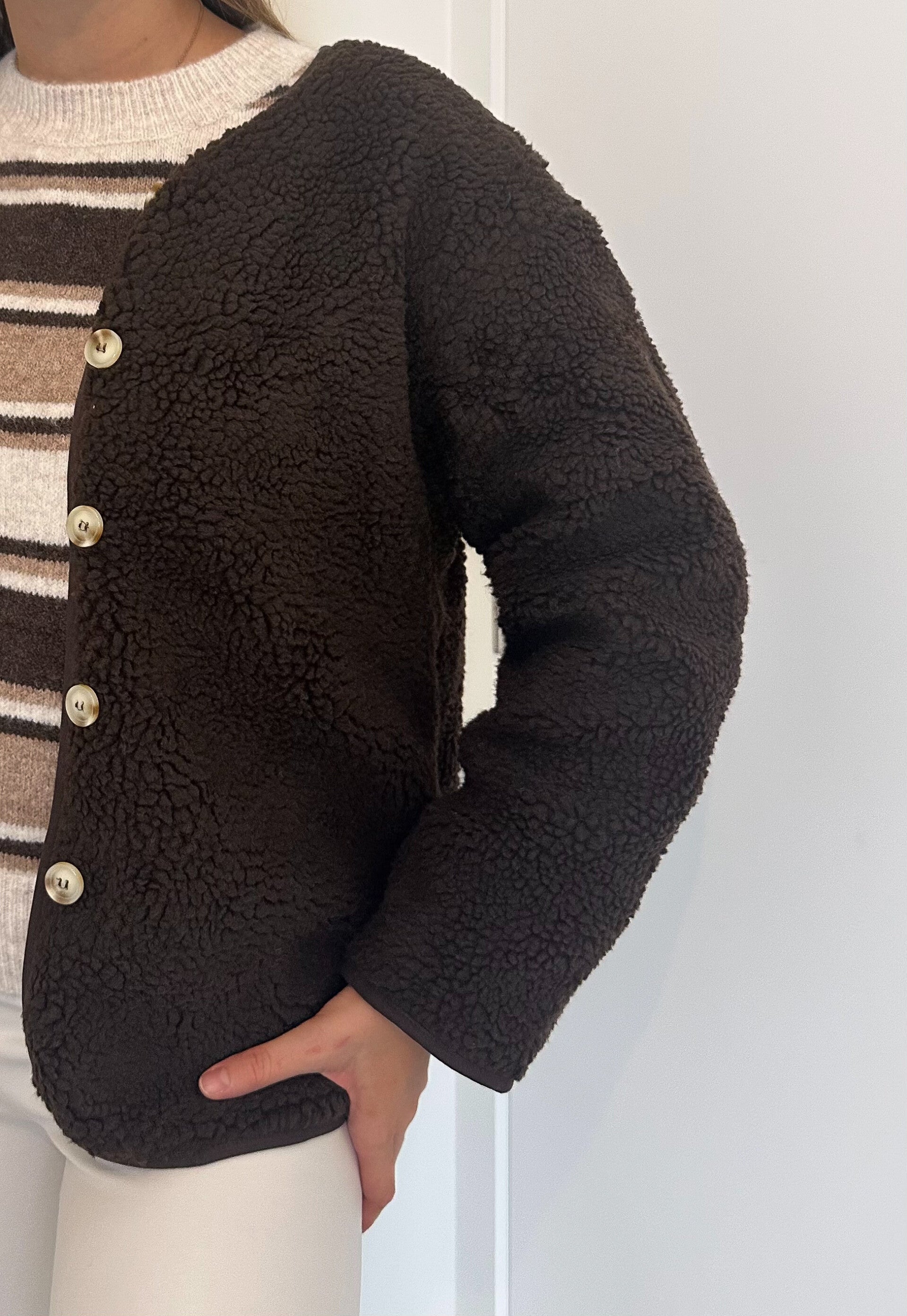 Teddy bear jacket brown