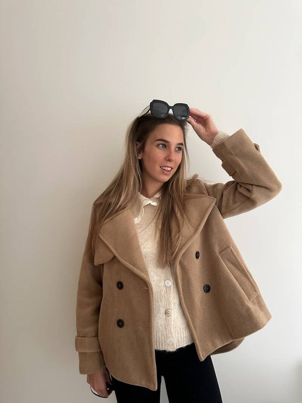 Camel wool jacket