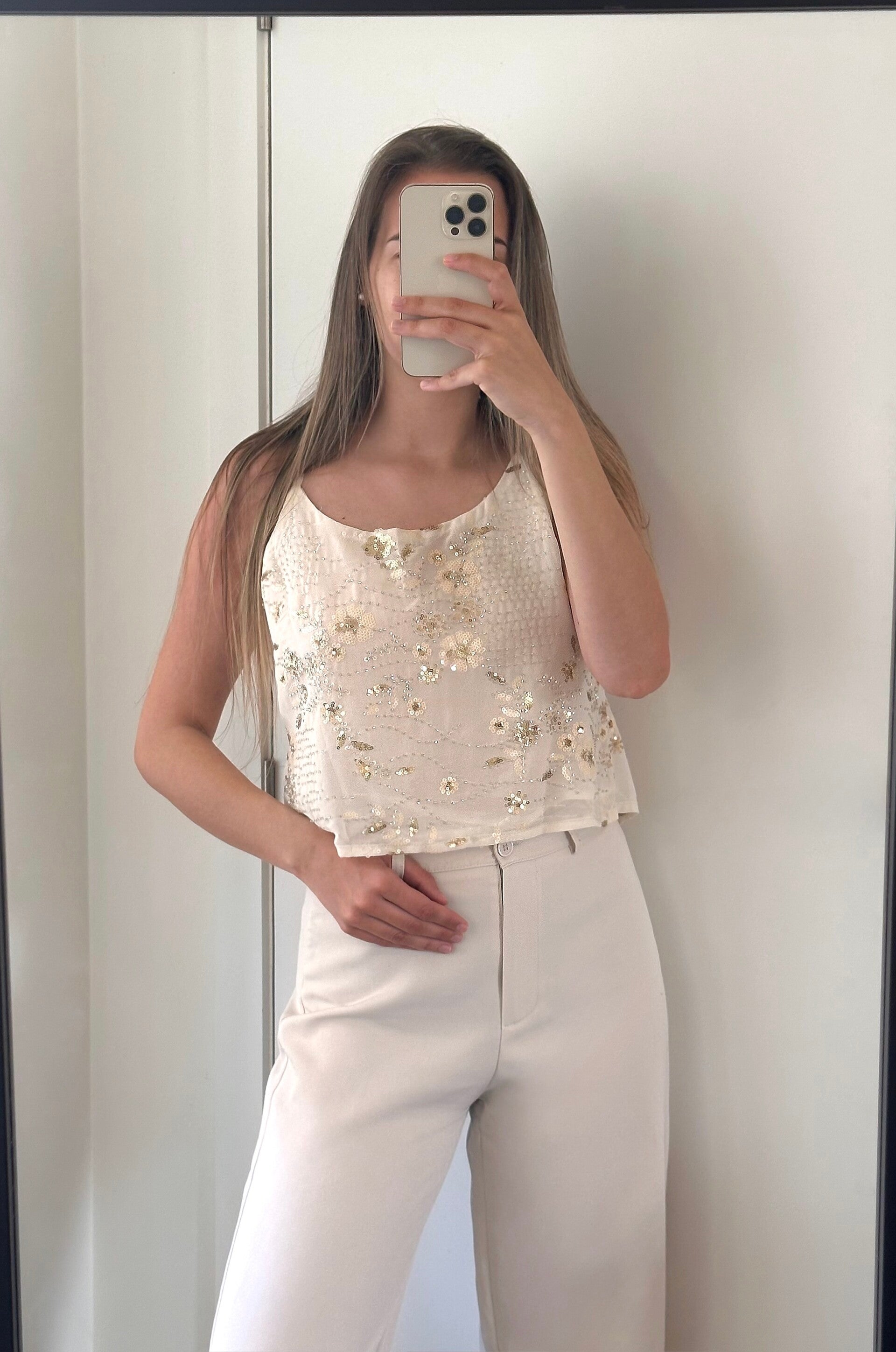 Ibiza top crème