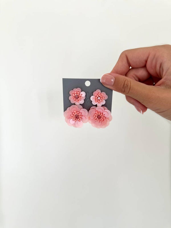 Rose earrings