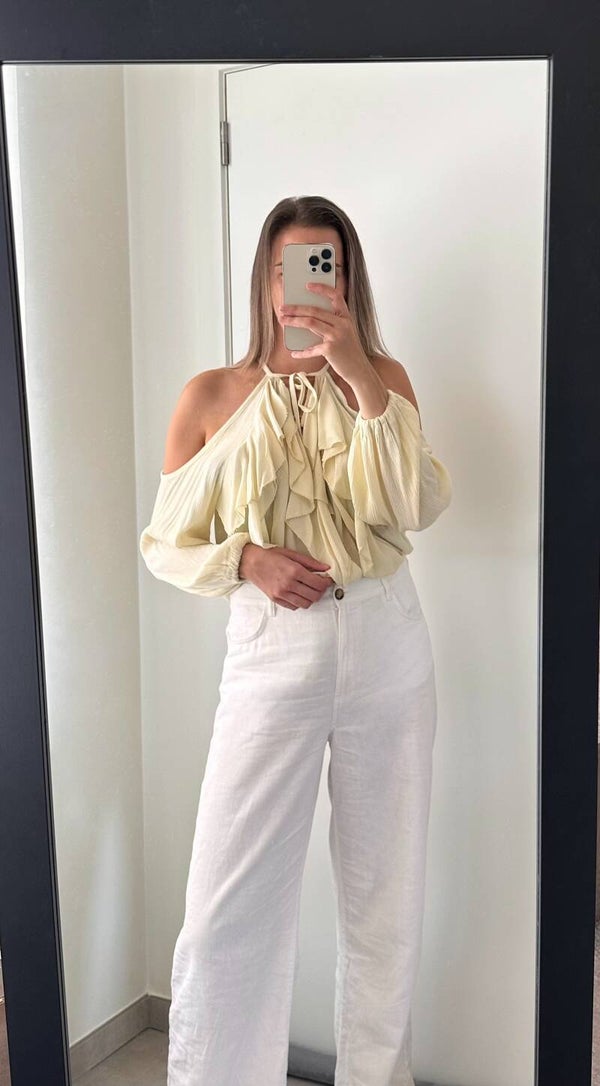 Céline blouse butteryellow