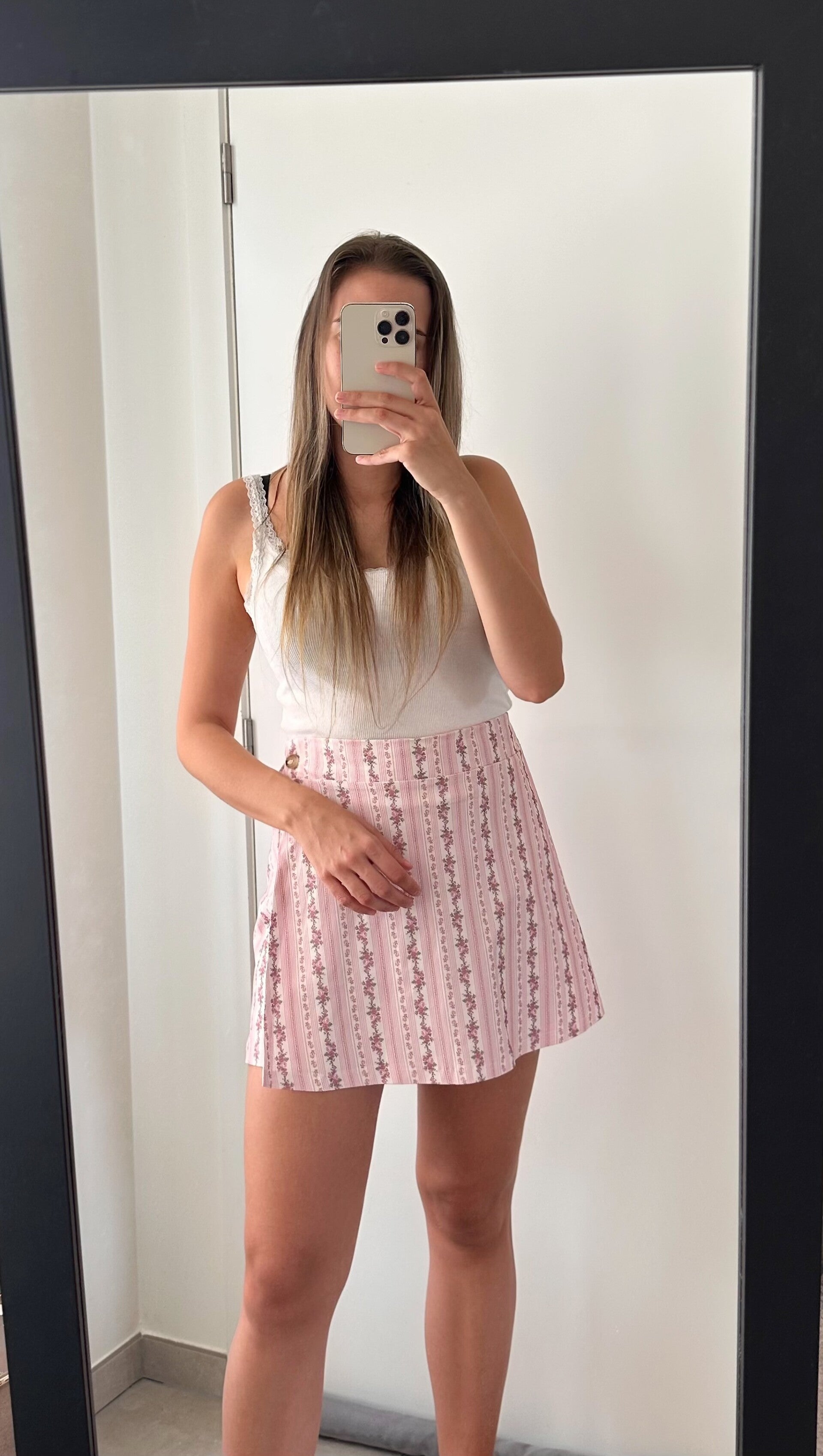 Flowery Charlie skirt pink