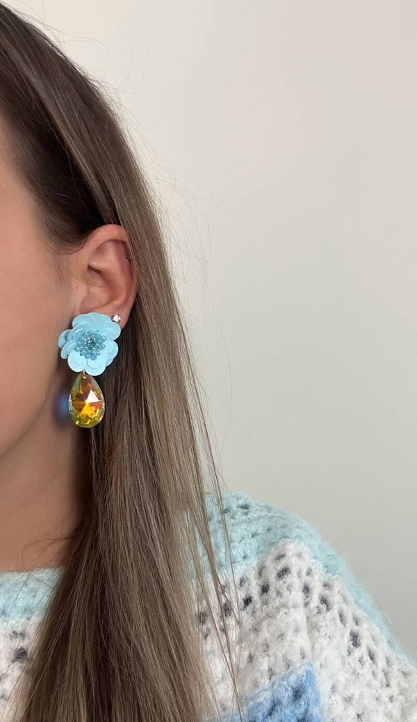 Camille earrings blue