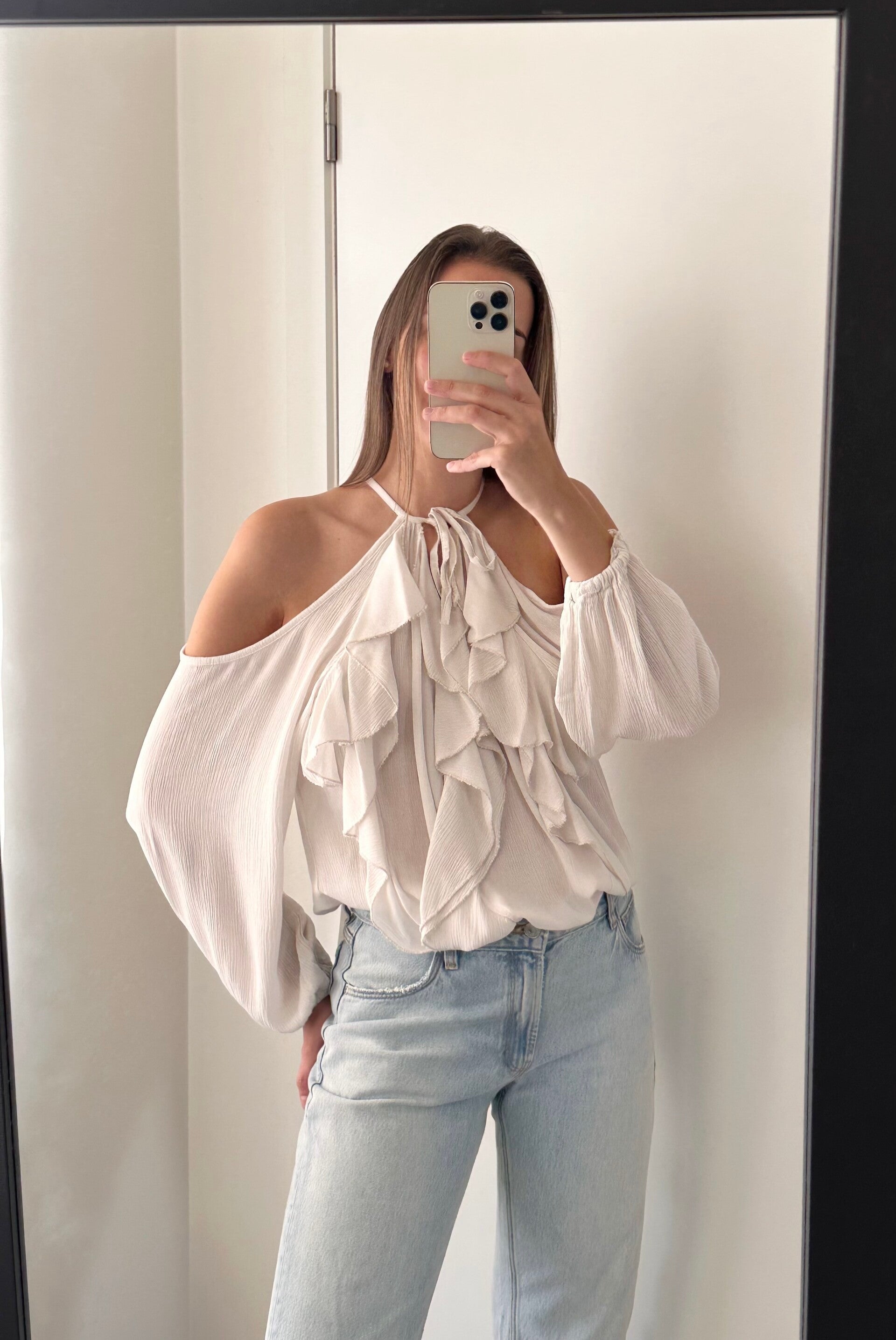 Céline blouse beige
