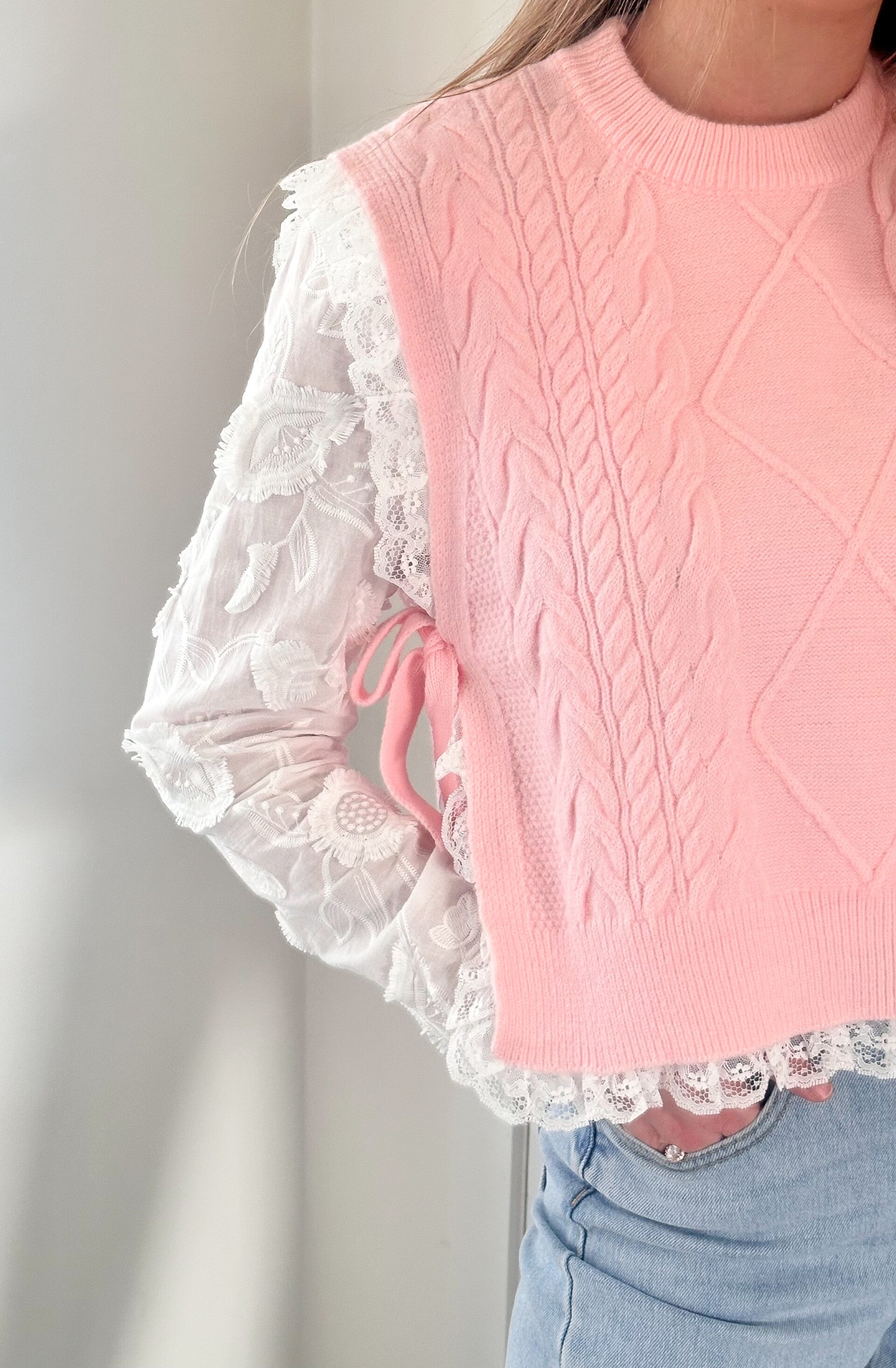 Lace debardeur pink (restock)